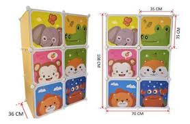 ARMARIO PLÁSTICO PARA NIÑO DOBLE